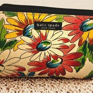 Kate Spade Canvas Cosmetic Bag
